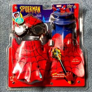 Spider-Man Swim Gear Swim Mask Fins and Squirting Webbed Glove